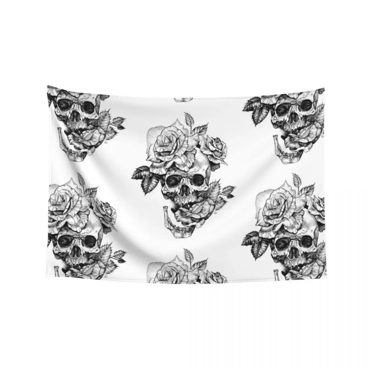 

Skull And Roses Tapestry Decor Home Bedroom Decor Aesthetic Decoration Wall House Decorations Tapestry