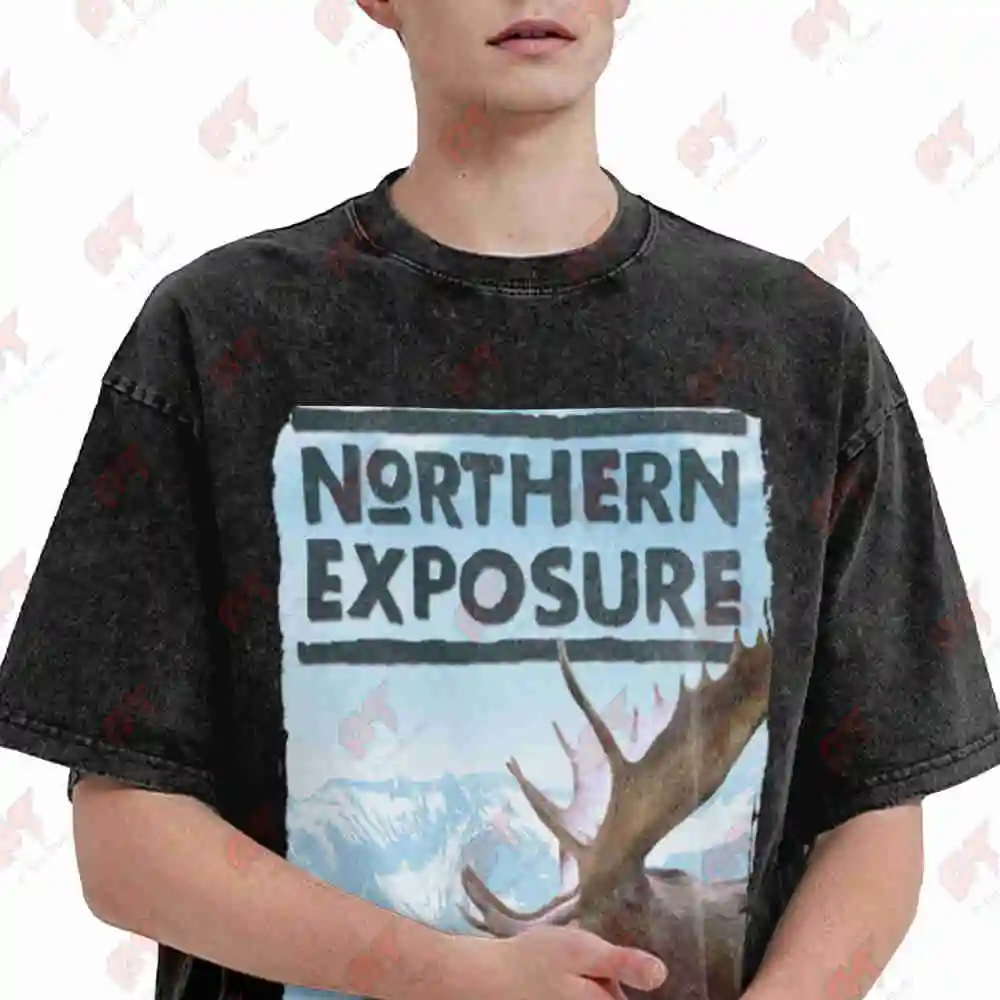 Northern Exposure Vintage Design Vintage Washed Tee Pure Cotton T-Shirt
