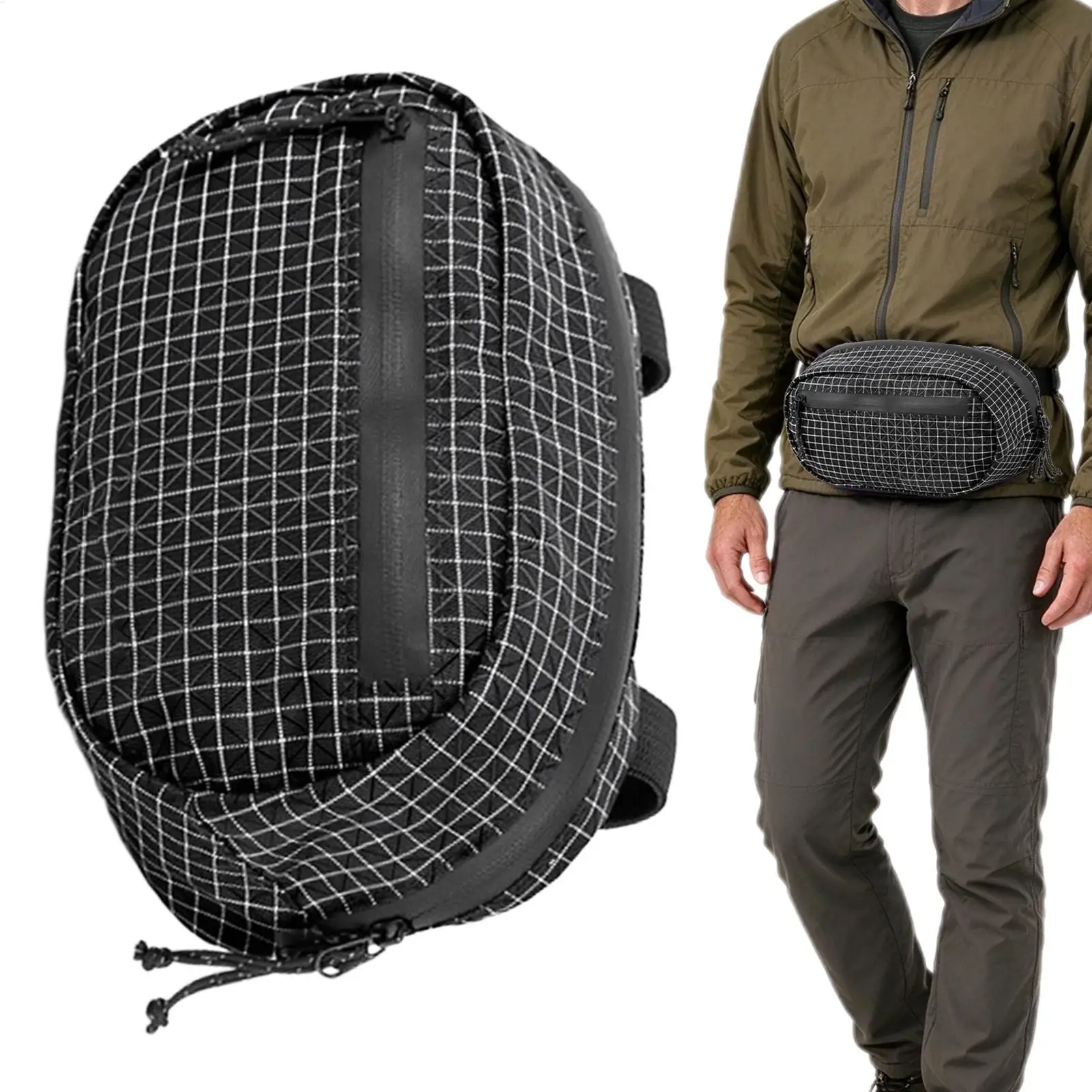 Waist Packs For Hiking Large Capacity Anti-Theft Water-Resistant Bag Fanny Pack Phone Pocket For Fishing Cycling Travel