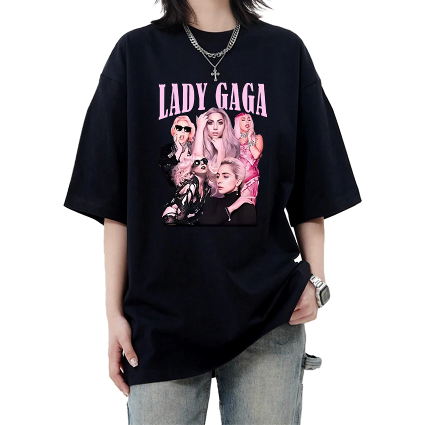 

Hot Sale New Album Lady Gaga Mayhem Hip Hop 100% Cotton Tee shirt Men Women short sleeve T-shirts Summer Unisex plus size tops