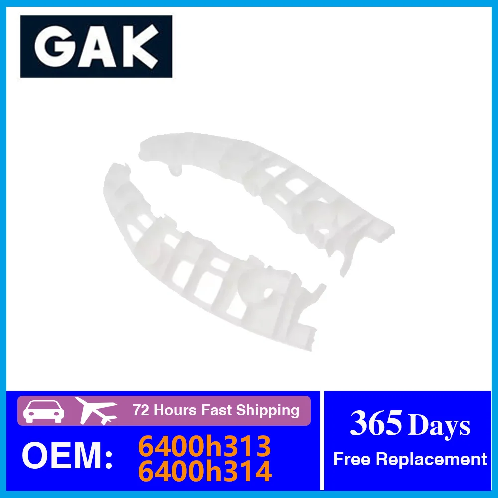1SET 6400h313 6400h314 GAK Front Bumper Bracket Car Exterior Accessories For Mitsubishi OUTLANDER II III IV Replacement Parts