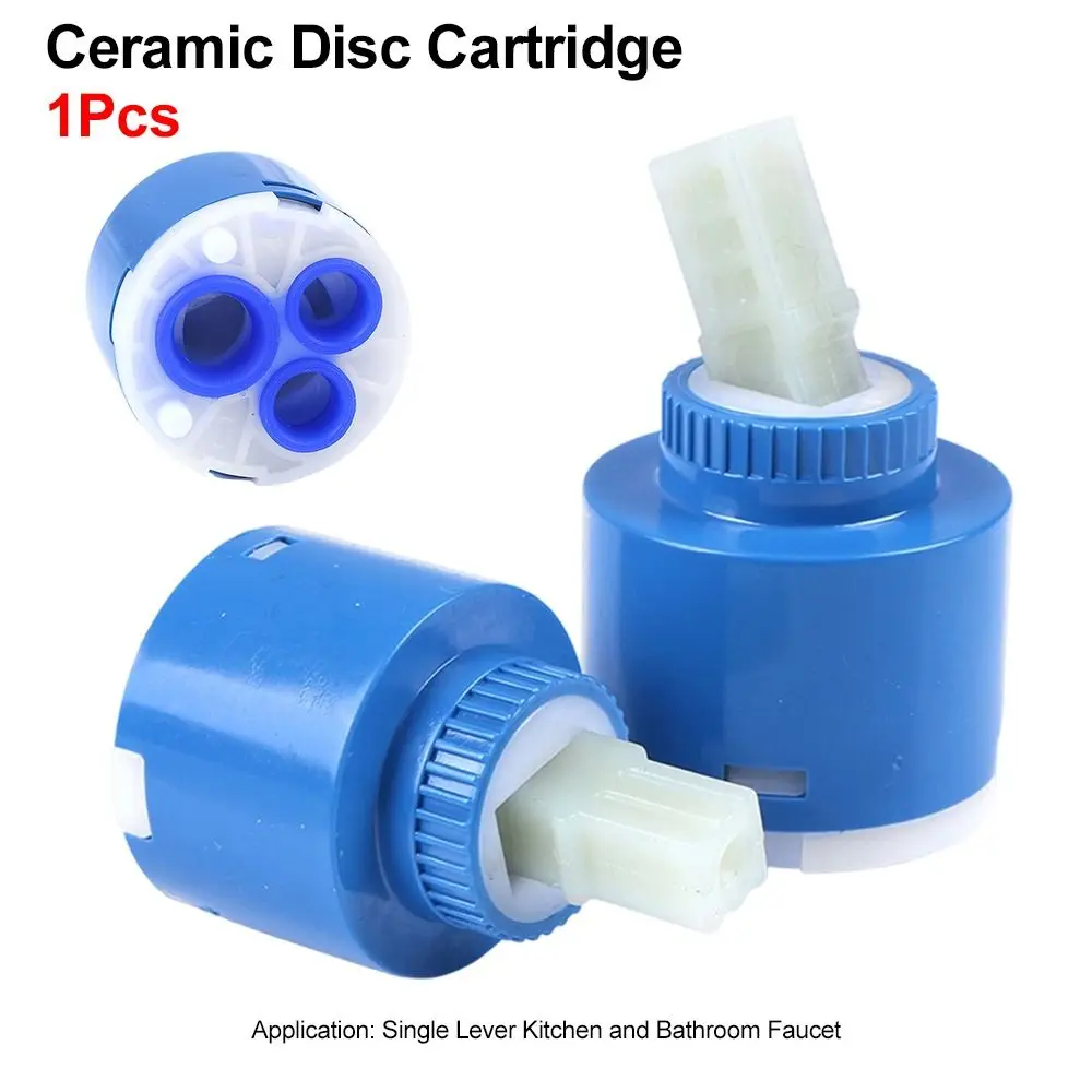 1Pcs 35/40mm Ceramic Disc Cartridge Ceramic Sheet Quarter Turn Mixer Faucet Cartridge Leak Resistant PP Plastic