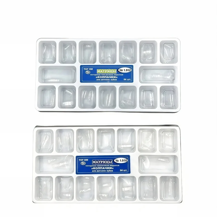 Dental Transparent Crowns Adult Kids Dentist Kit 1.910/1.912 Temporary Preformed Posterior Pre-crown Matrices Matrix