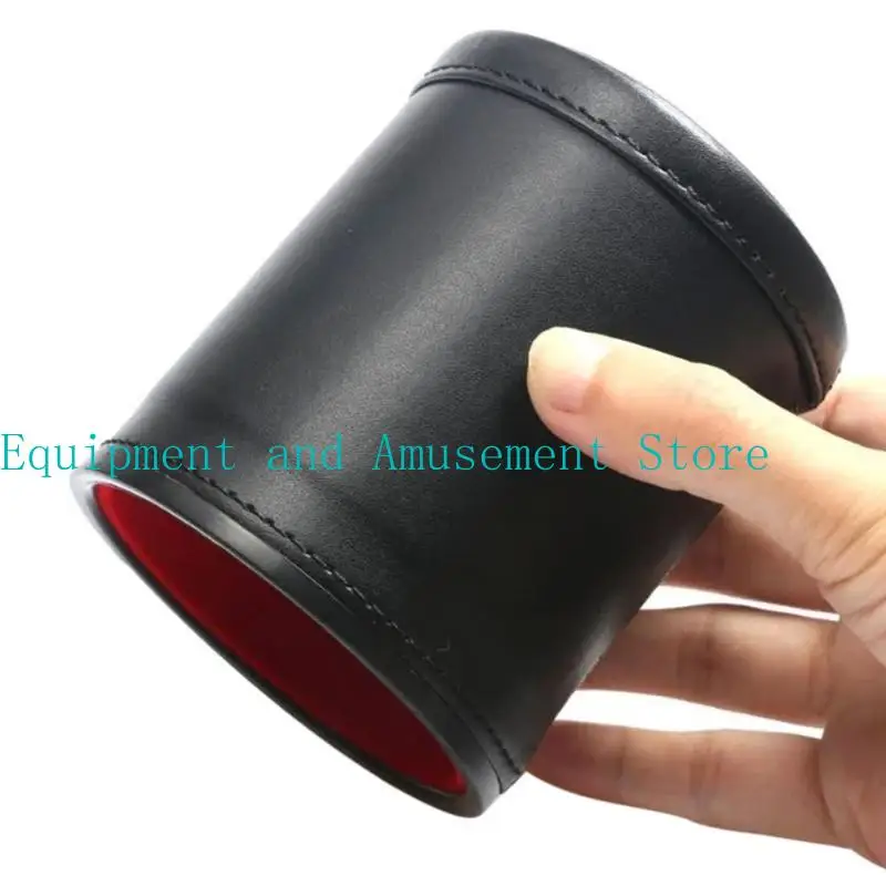 Y1UC PU Dices couro Copa Dices entretenimento Shake Container Most Dices Game Bar Party Table Board Dices Game Part