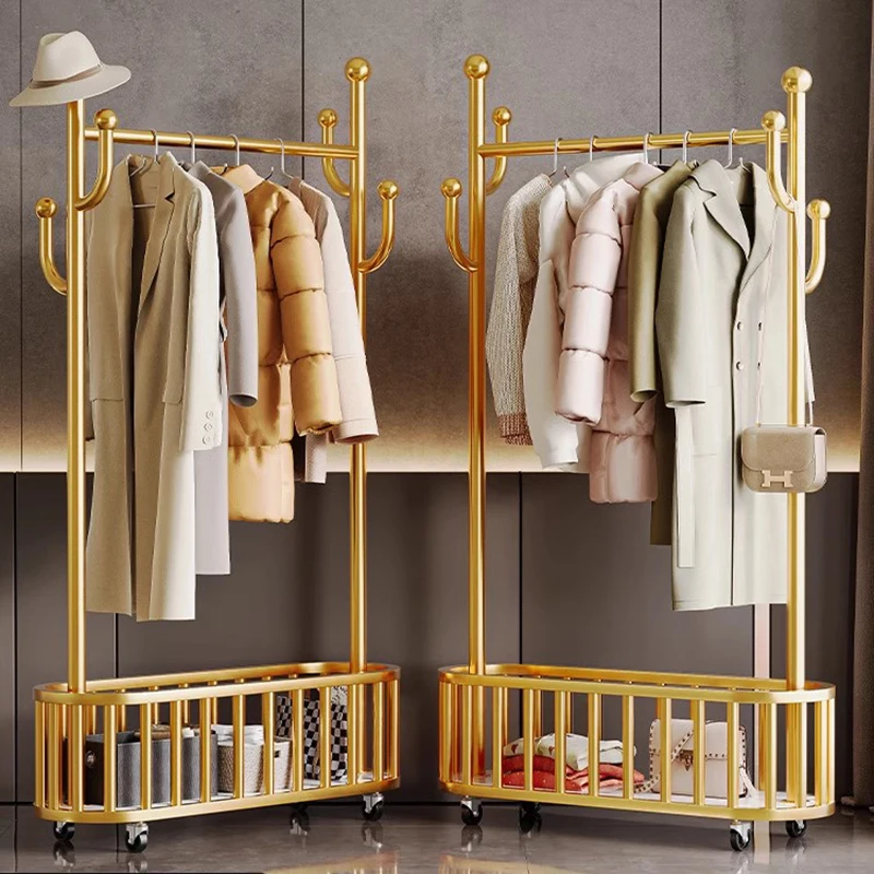 

Скандинавские вешалки для гостиной, напольные простые современные вешалки для спальни, балкон, минималистичный Tendedero Ropa, гибкая мебель