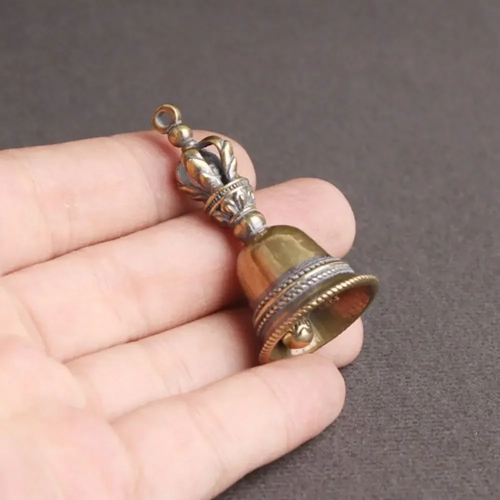 Die-casting Motorcycle Guardian Bell Meditation Handmade Biker Good Luck Charm Spiritual Pendant Evil Spirit Trap Bell