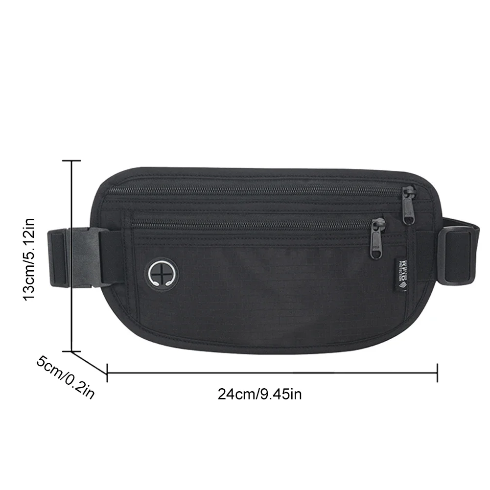 حقيبة خصر للسفر مضادة للسرقة ، حزمة فاني ، محفظة سفر مانعة للحجب ، حقيبة نقود للنقد ، بطاقات ائتمان ، مستندات #6