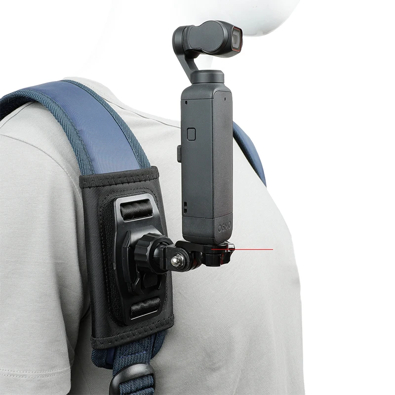 5 in1 Backpack clip fixed strap 1/4 screw base frame bracket for DJI osmo Pocket 1 /Pocket 2 gimbal Accessories