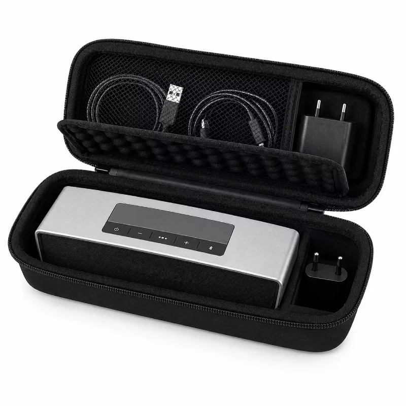 Bose SoundLink Mini 1 & Mini 2 Speaker Case, EVA Hard Shell Travel Carrying Case with Mesh Pocket, Shockproof Protective Storage
