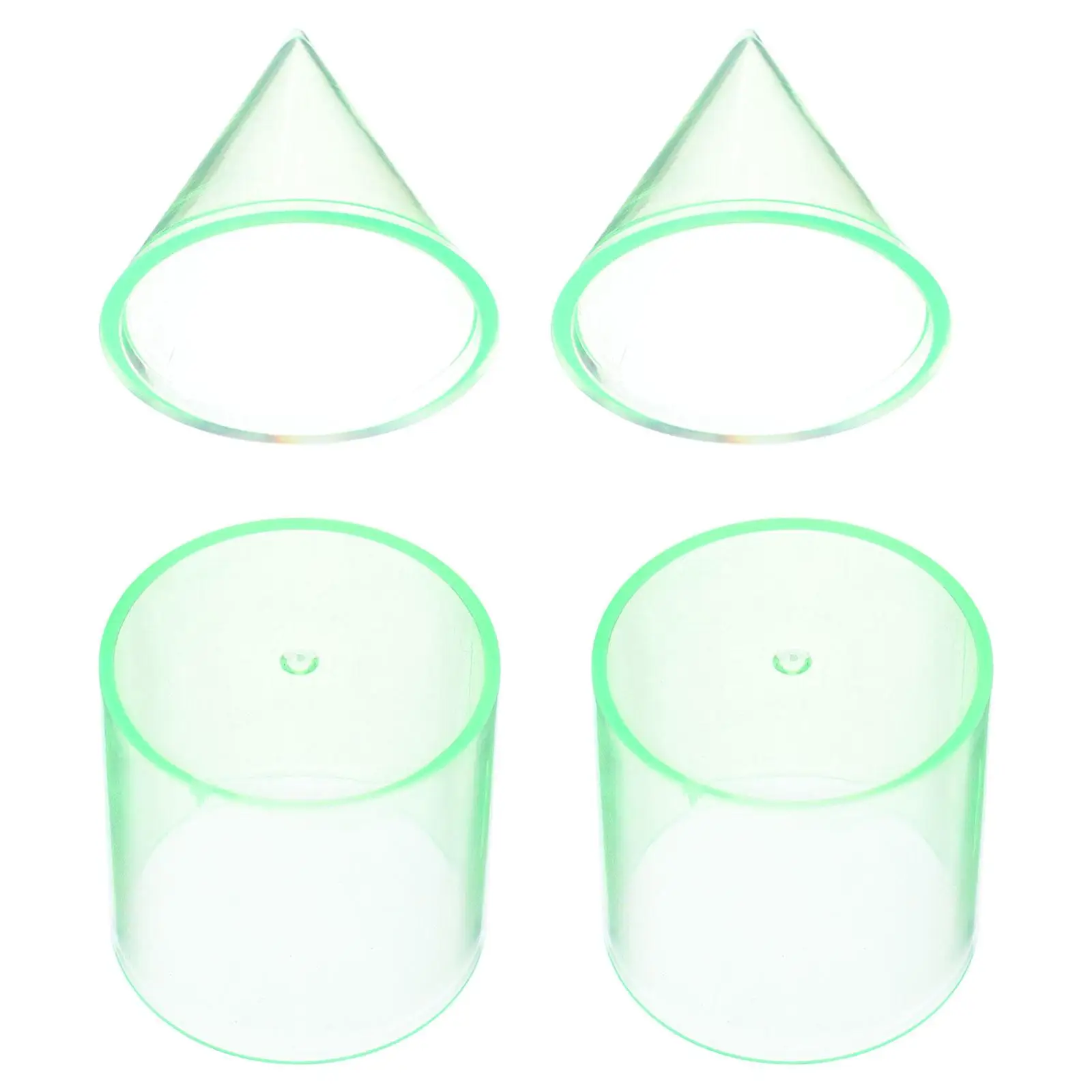 2 セット幾何学モデル数学教材体積比シリンダーコーン学習用品学校教材数学ツール