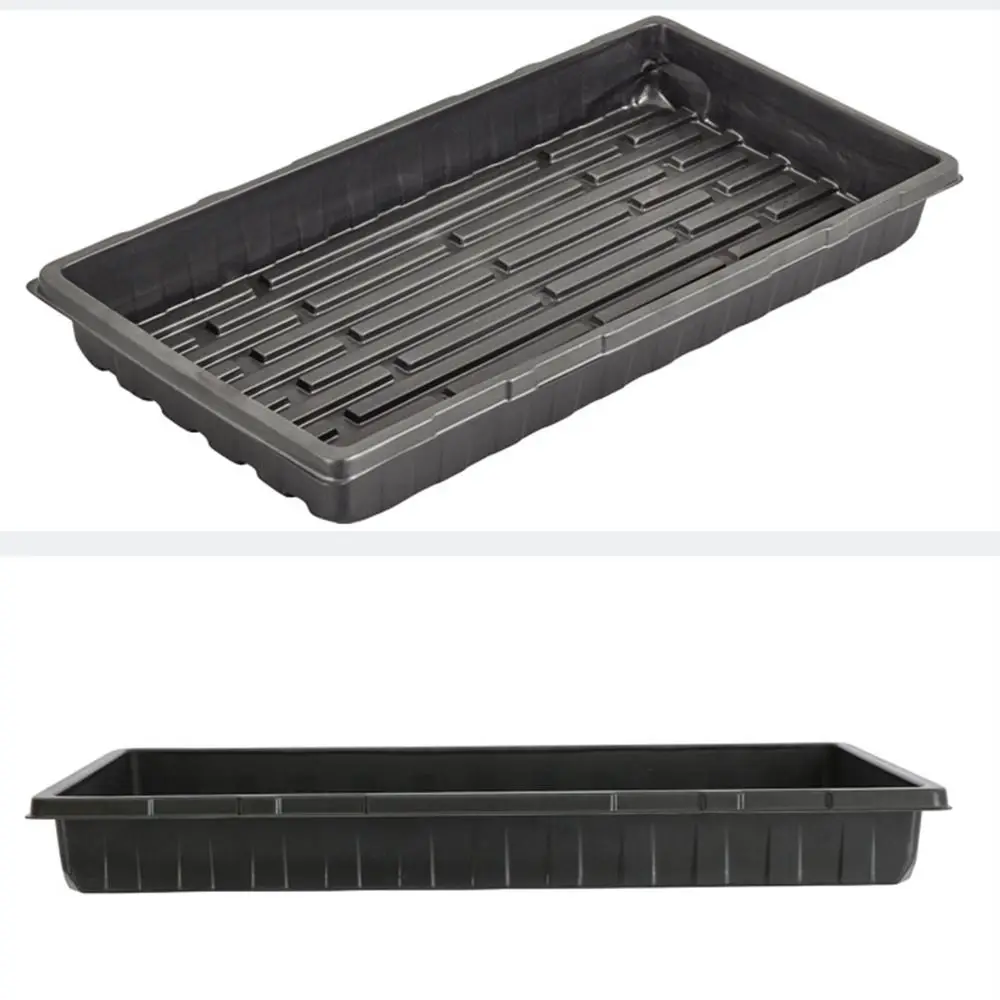 Bandejas reutilizables para cultivo de plantas, bandeja de propagación de semillas de plástico sin agujeros, duradera, 550x285x60mm, bandeja para maceta de bonsái, plántulas, 10 Uds.