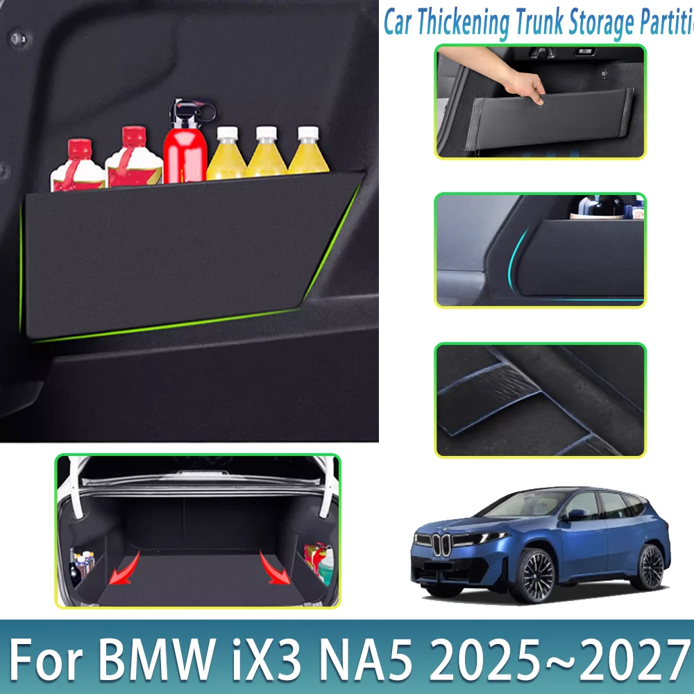 Image of Auto-Kofferraum-Seitenablage für BMW iX3 NA5 2025~2027 – Multifunktionale Aufbewahrungsbox für den Innenraum