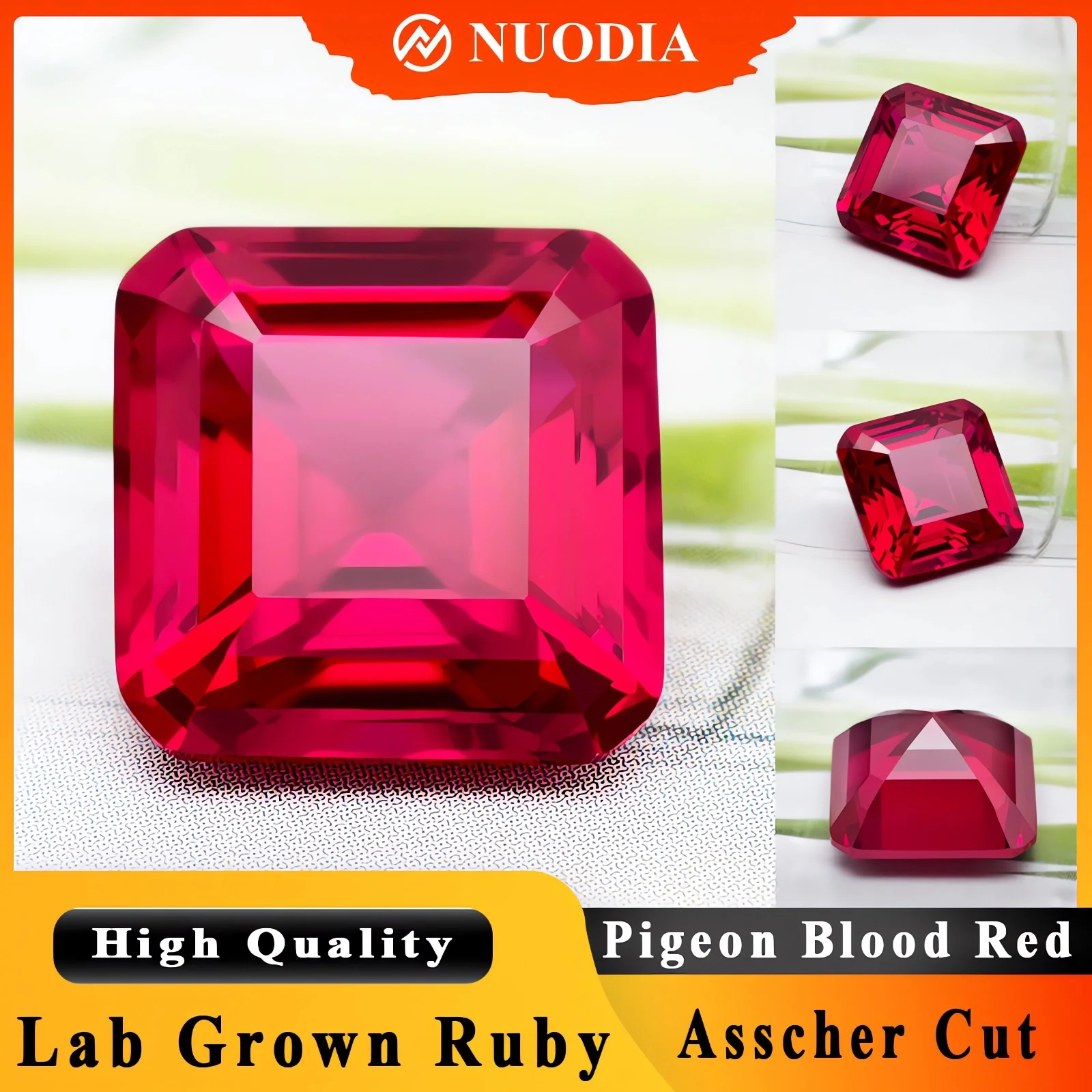 

Новые лабораторные выращенные рубиновые свободные драгоценные камни голубь кроваво-красная огранка Asscher для изготовления ювелирных изделий своими руками, материалы на выбор, сертификат AGL