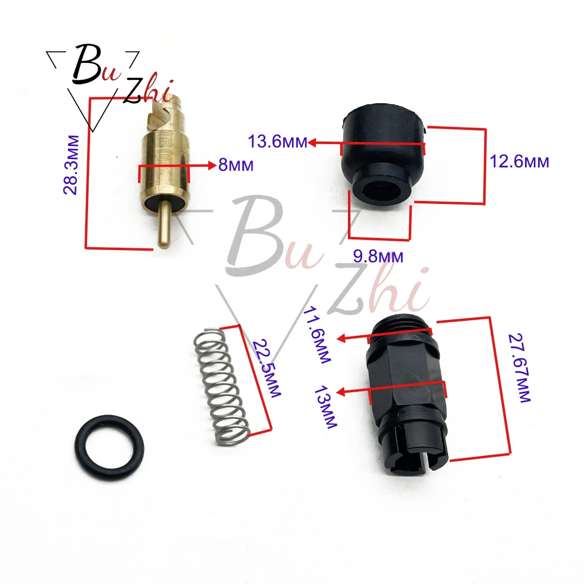 

16016-1101 Carburetor Choke Starter Valve Plunger Kit For Kawasaki Bayou Prairie Lakota Brute Force Mojave KLF300 KLF400 KVF300