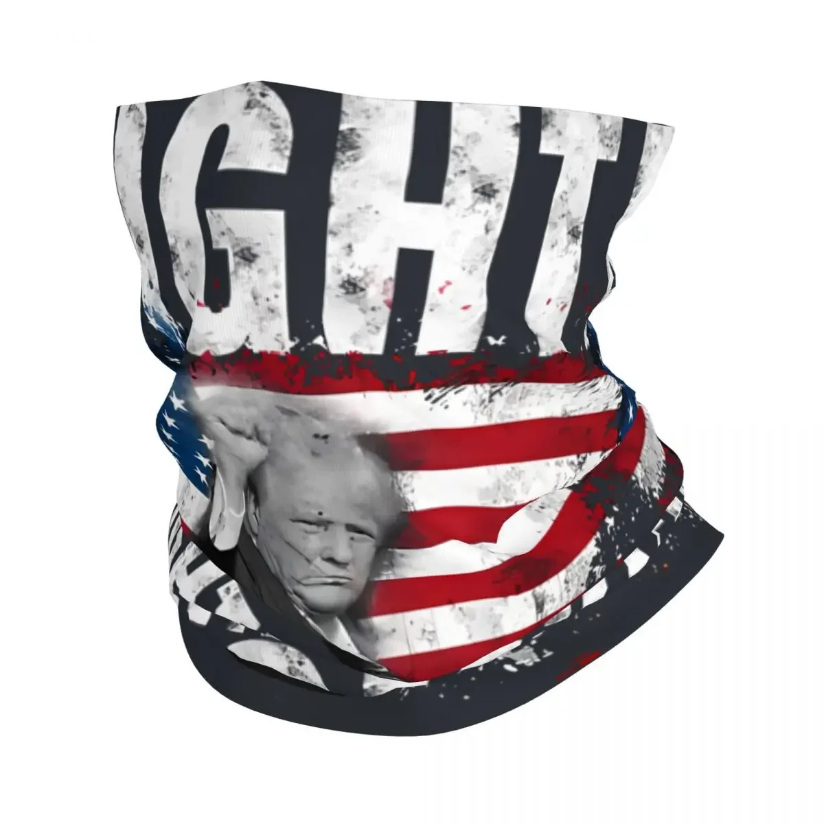 Donald Trump Fight Trump Supporters American Men Women Bandana Neck Cover Motorcycle Club Donald Trump Face Scarf Hiking