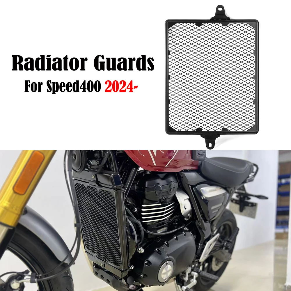 

New For Speed 400 Speed400 SPEED 400 2024 2025 Motorcycle Accessories Black Radiator Guard Grill Cover