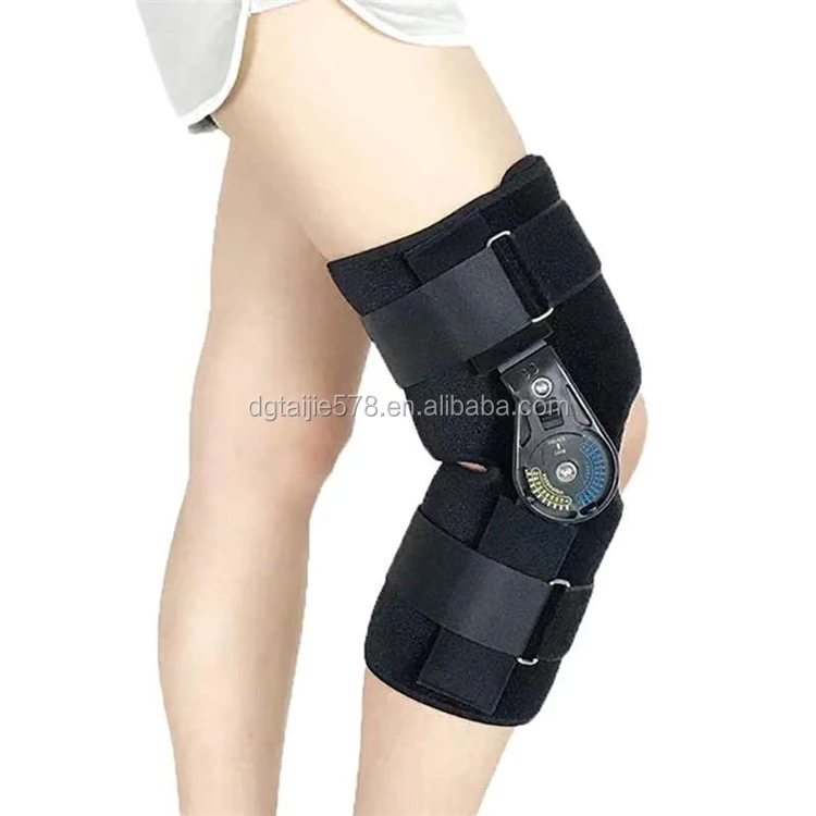 Hospital specializing in the treatment of knee joint adjustable knee stent articulated knee brace splint stabilizer wrap hemiple