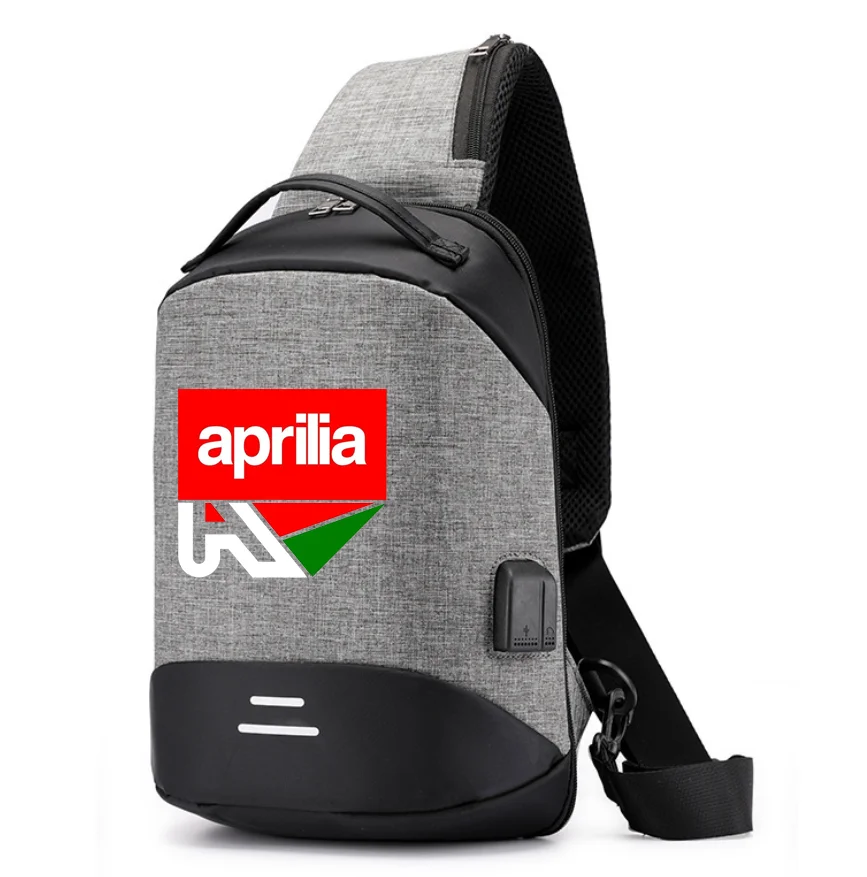 2023NEW Men Shoulder APRILIA car logo Hiking Backpack Nylon Outdoor Camping Trekking Chest Sling Bag