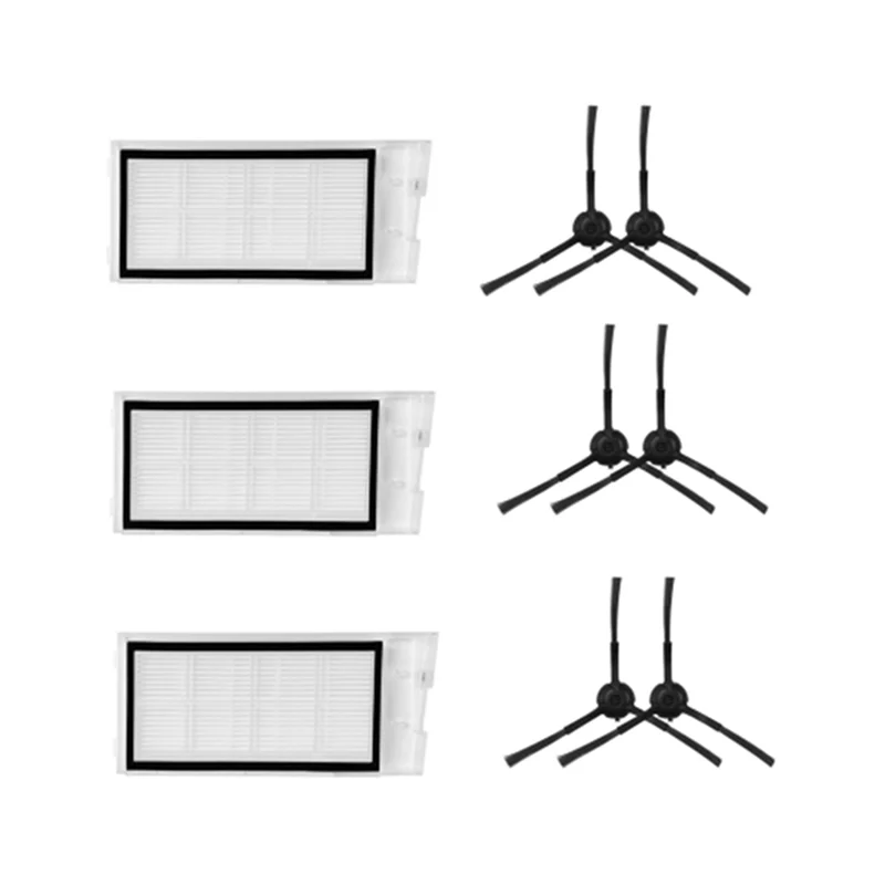 Zijborstel Hepa Filter Vervanging Accessoires Voor Xclea H30/H40/Plus Qysdj01 Robot Stofzuiger