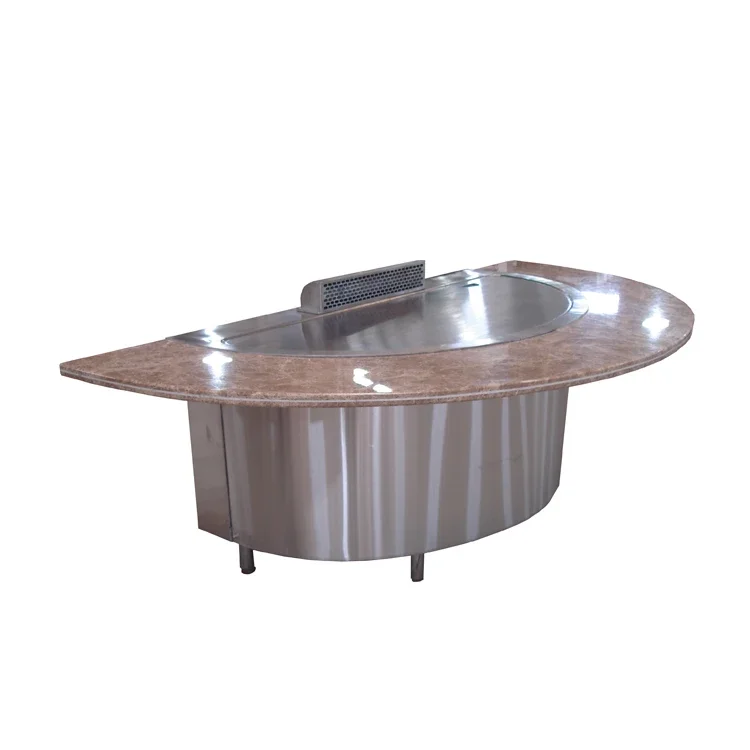 Teppanyaki Restaurant Equipment Japanese Cuisine Electric Teppanyaki Table for Hotel Restaurant