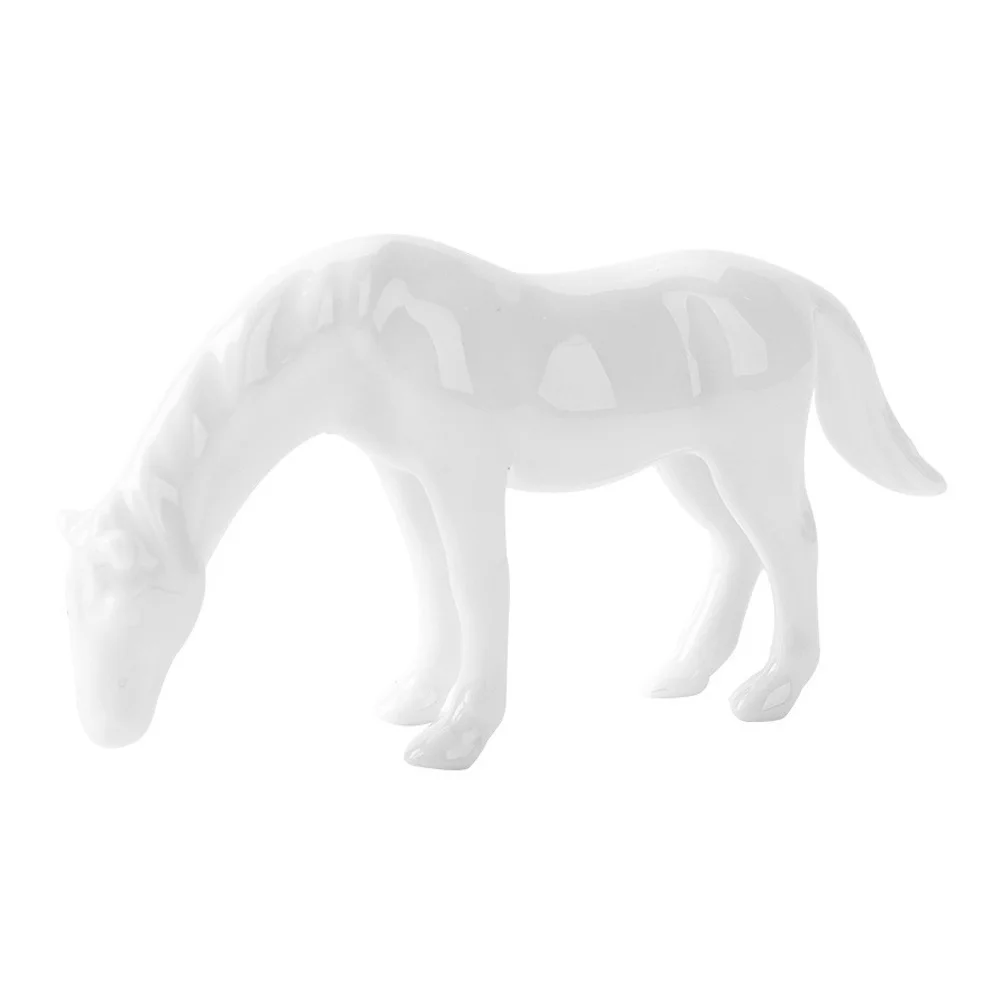 

1Pcs Ceramic Small Horse Decor Mini Creative Vivid Adornment Household Bonsai Fish Tank Micro Landscaping Ceramic Horse Decor