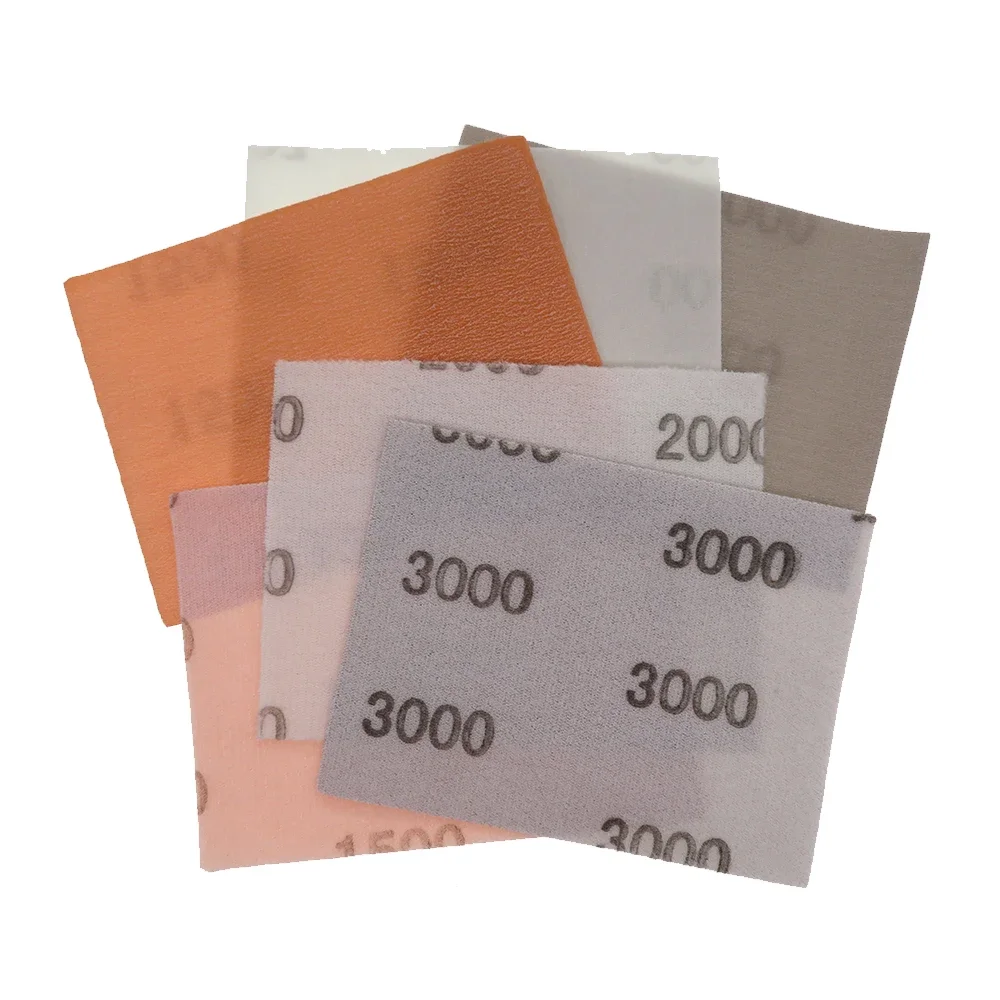 20pcs 75 * 110mm FV disco de arena de película fina papel de arena impermeable suave 600 a 5000 grava para pintura de automóviles húmeda / seca