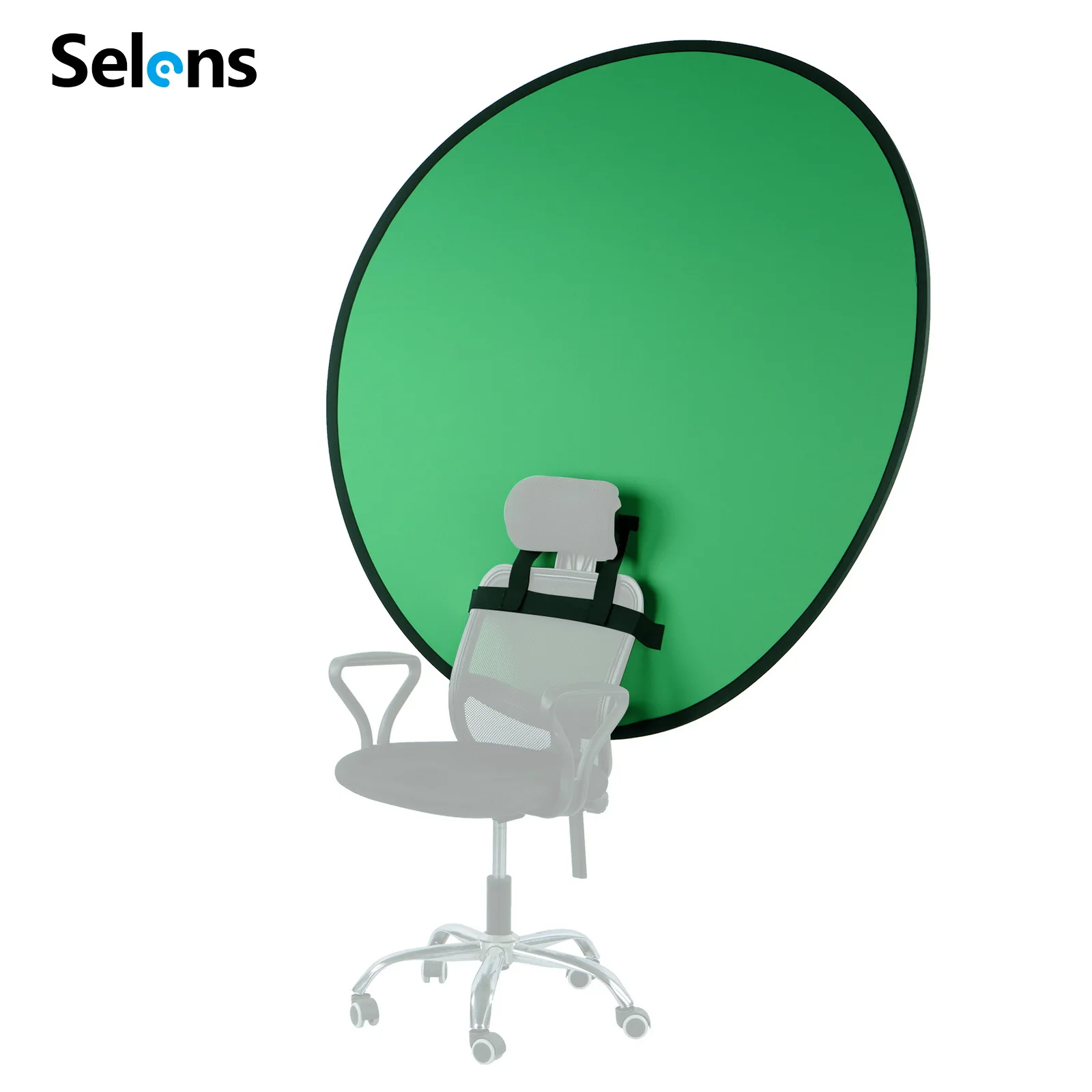 Selens Chair Green / Blue Screen Background Pop-Up Chromakey Backdrop for Video Conferencing, Streaming, Zoom & Photography