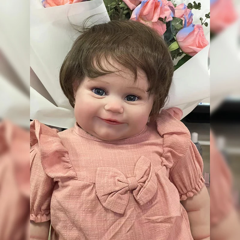 

48cm / 60cm Reborn Baby Maddie Kids Toys Cute Girl Doll with Rooted Hair Gift for Birthday and Christmas