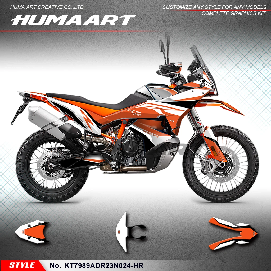 

HUMAART Motorcycle Graphics Stickers Complete for KTM 790 890 Adventure R ADV 23 24 25 26, Decoration, KT7989ADR23N024-HR