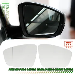 Heated Auto Side Mirror Glass for VW Polo V Hatchback 6R 6C 2009 2010 2011 2012 2013 2014 2015 2016 2017 Left Right Replacement