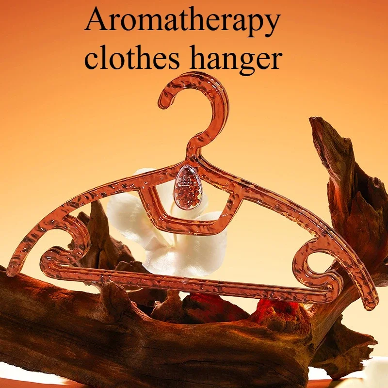 

2PC Aromatherapy Clothes Hanger Traceless Home Light Luxury Plus Thick Water Ripple Clothes Hanger