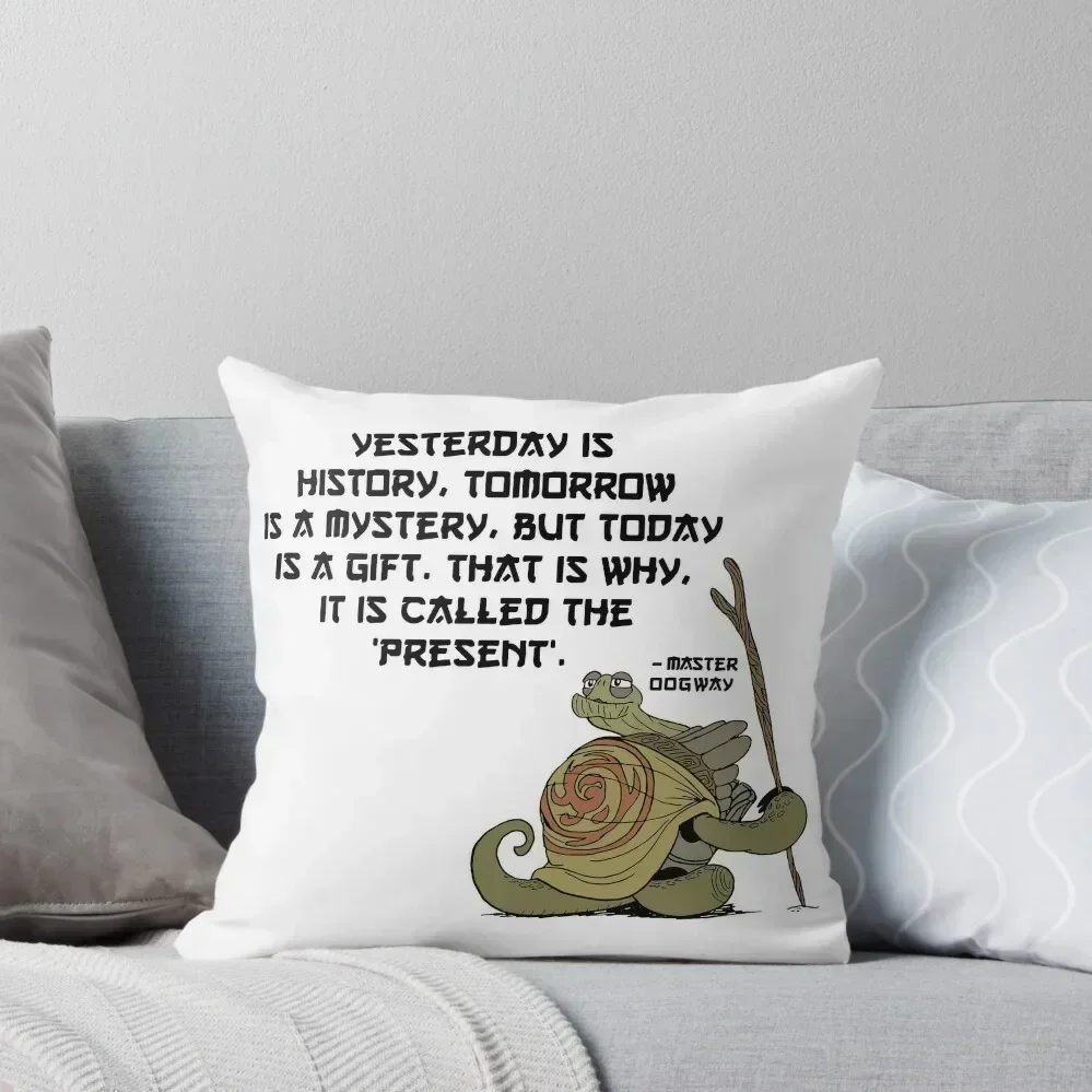 

Master Oogway Quote Throw Pillow Luxury Pillow Cover pillows decor home Pillowcases Cushion Covers Sofa pillow