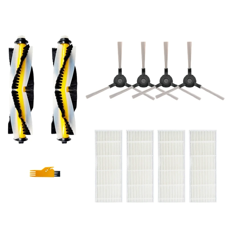 Для Proscenic 811GB 911SE / Symbo Xbot 5 PRO / Lauben Robot Vacuum 26BB Pet запасная основная боковая щетка Hepa фильтр набор аксессуаров Для Proscenic 811GB 911SE / Symbo Xbot 5 PRO / Lauben Robot Vacuum 26BB Pet запасная основная боковая щетка Hepa фильтр набор аксессуаров