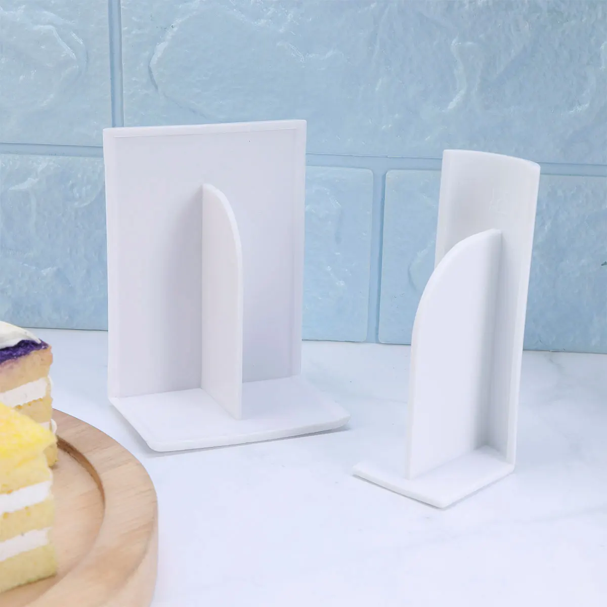 

6pcs Cake Fondant Smoother Set Premium Abs Baking Tool For Shaping Smoothing Sugar Paste Petal Paste Marzipan Kitchen Bar Tool