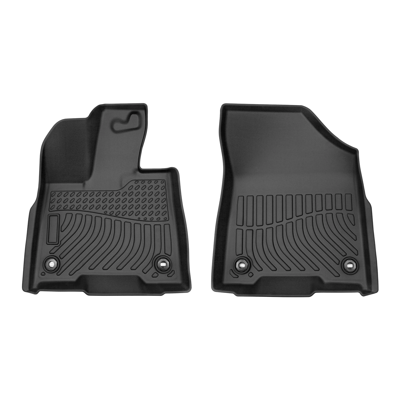 ONLY FRONT Floor Mats for 2021-2023 Toyota Sienna All-Weather TPE Rubber Car Mat