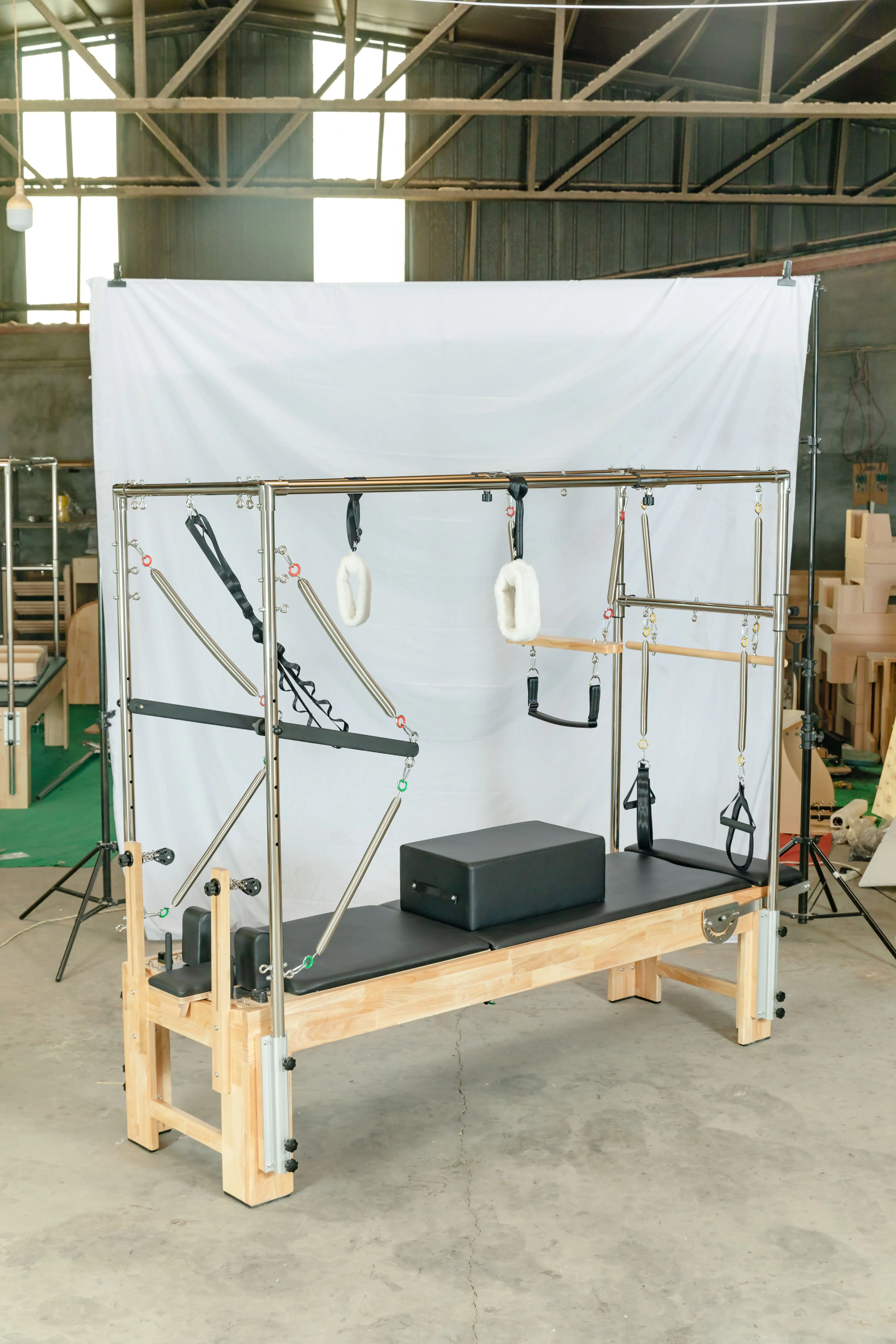 Cama elevada clásica para gimn - Yoga Fitness Pilates Reformer reseña y precio