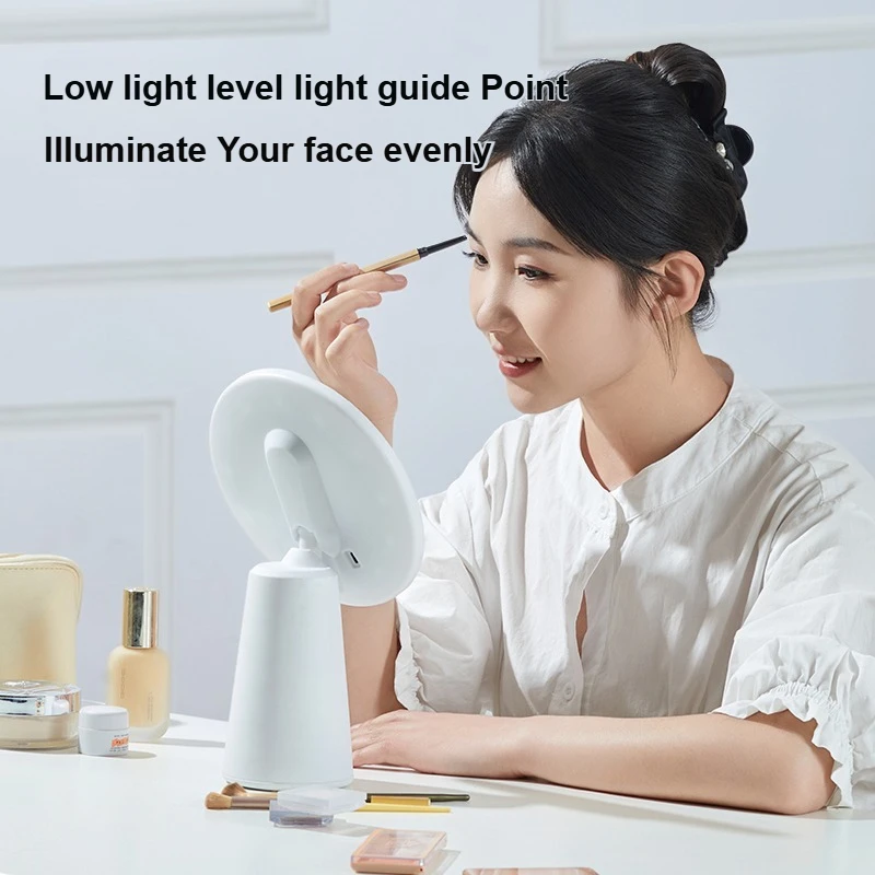 Miroir de maquillage LED rechargeable avec lumière de remplissage – Convient au miroir de maquillage de table de vanité
