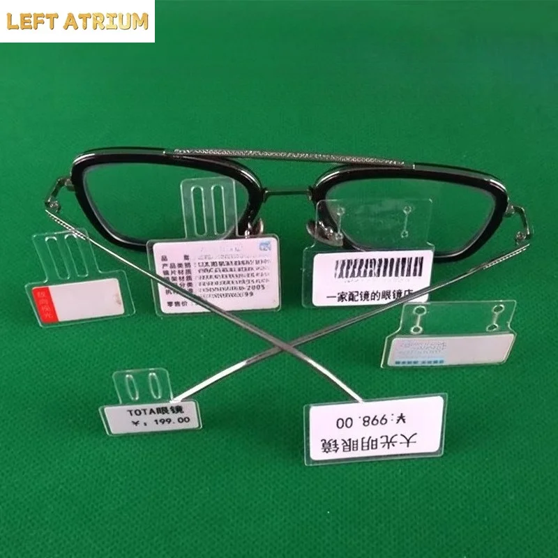 Glasses Label Set Barcode QR Code Soft Rubber Tag Price Tag Paper Mirror Leg Frame Leg Price Sticker Set Multiple Specifications