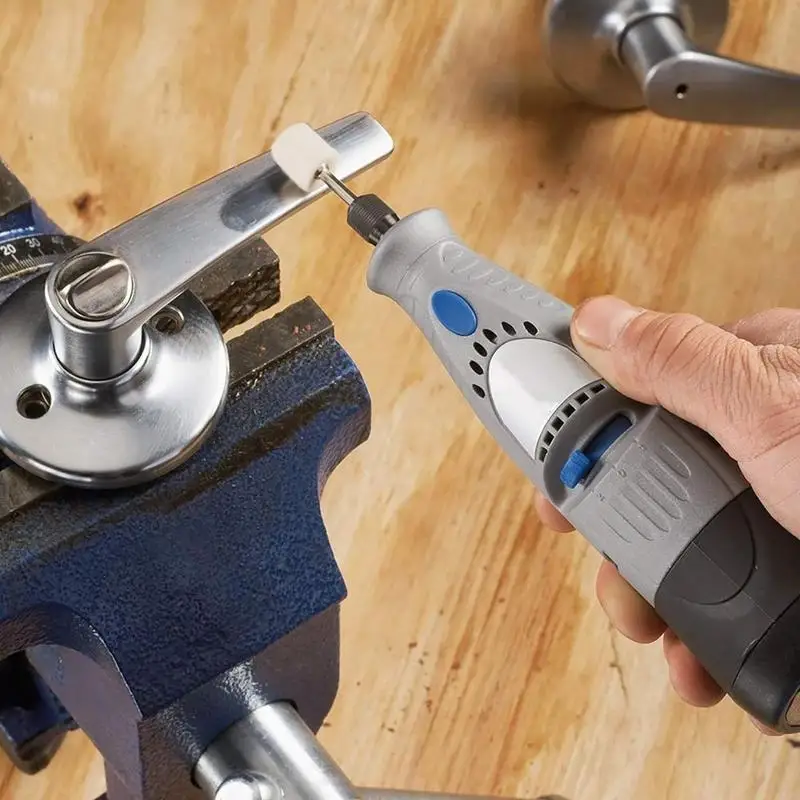 36 Pieces Wool Felt Mounted Mandrel Set 2 Shaped 6 Sizes Polishing Buffing Wheel Bits for Rotary Tool 18 Inch Shank