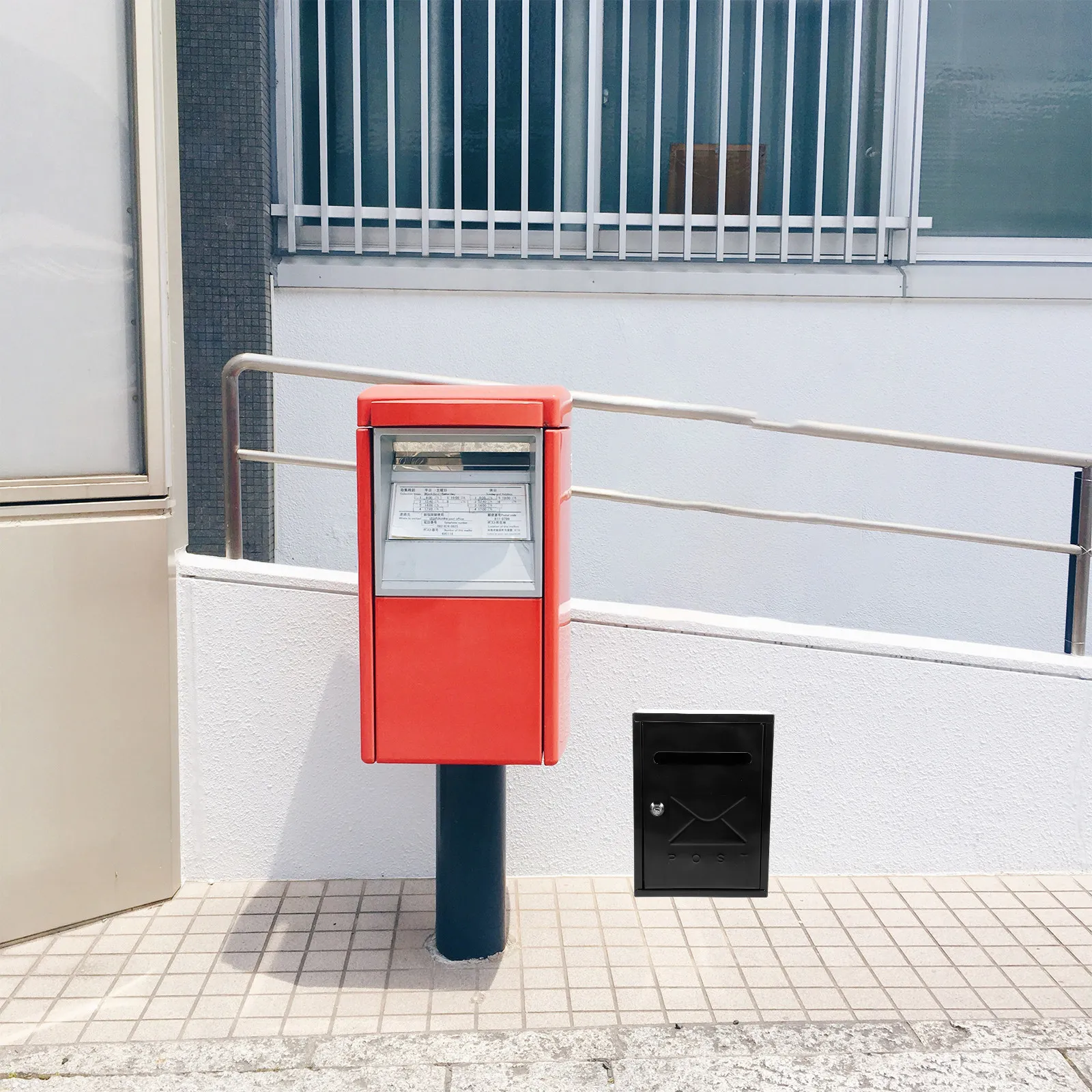 Retro Wall Mount Mailbox Metal Letter Box Vintage European Style Locking Mailbox for Outdoor Wall Mount Letter Box