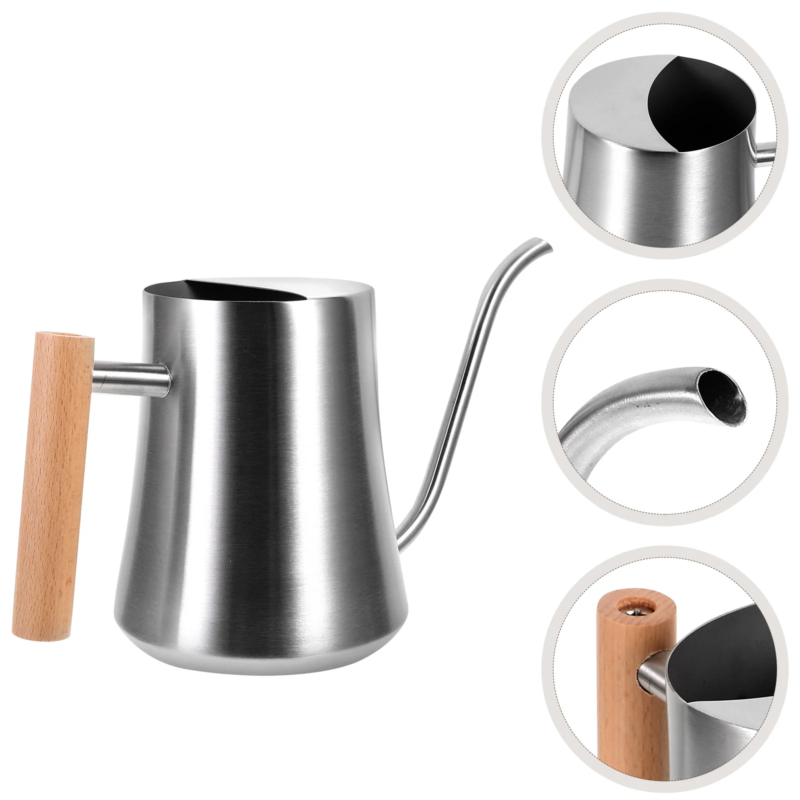 

Stainless Steel Watering Can Long Spout Durable Ergonomic Handle Large Capacity Handheld Gardening Water Container For Indoor