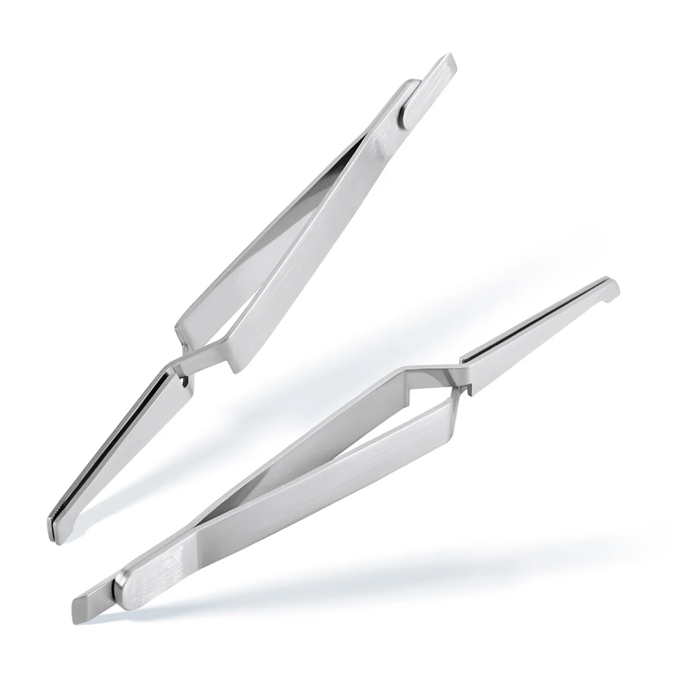 Reverse Action Dental Bracket Tweezers - Serrated Tip for Buccal Tubes & Orthodontic Braces |Stainless Steel Orthodontic Pliers