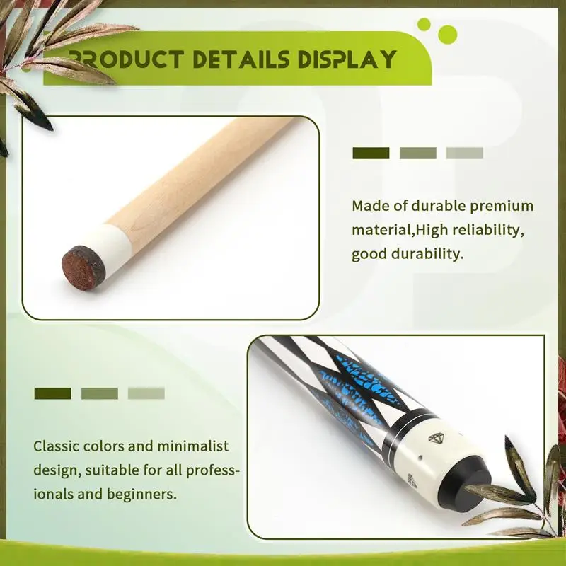 

Reliable-1Pcs Pool Cues,57Inch Cue Sticks Maple Wood Billiard Cue Sticks Cue Stick For Professional Billiard Players