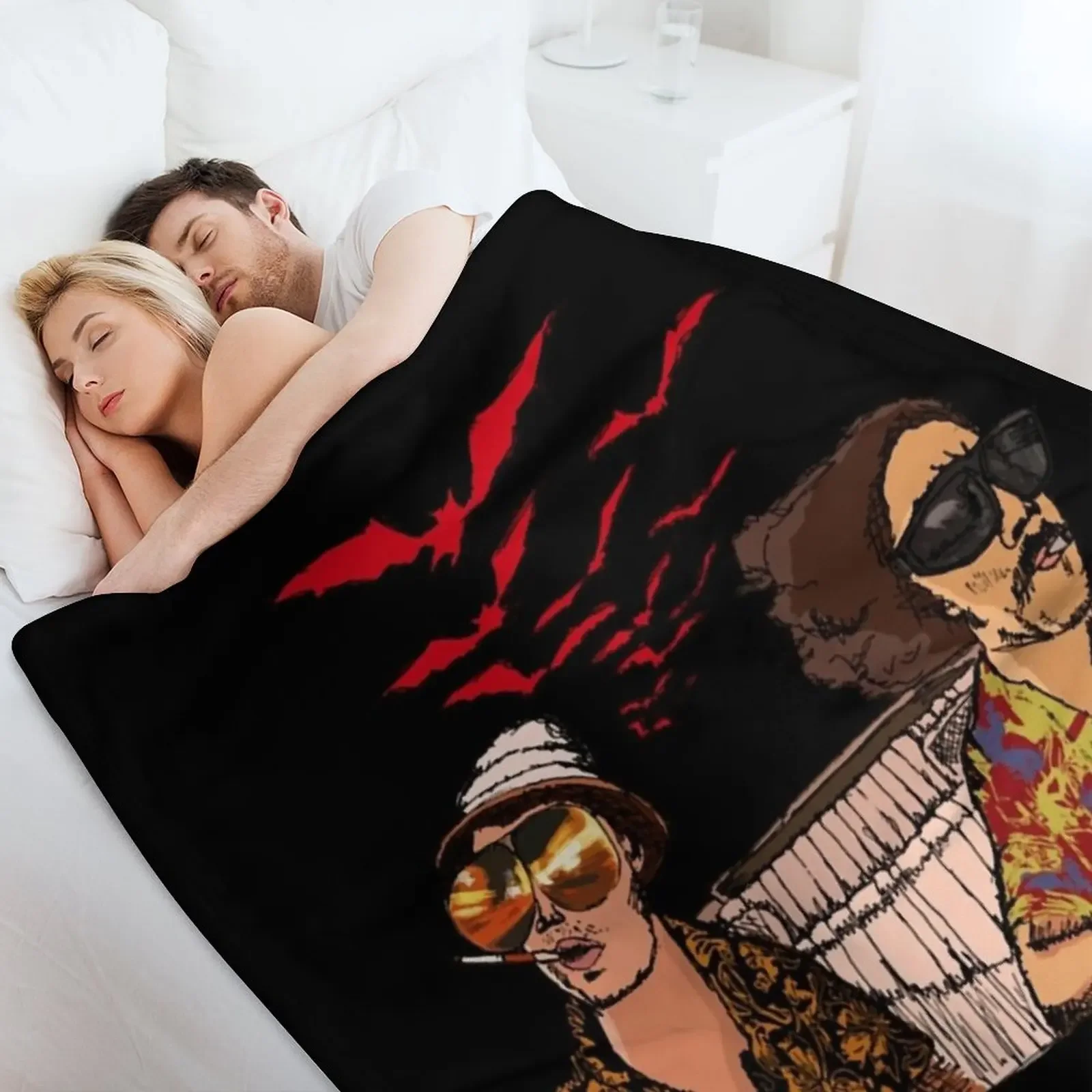 New Gift For Men Bat Country Las Vegas Throw Blanket Thin Soft Blanket for Summer Night Sleeping - view 4