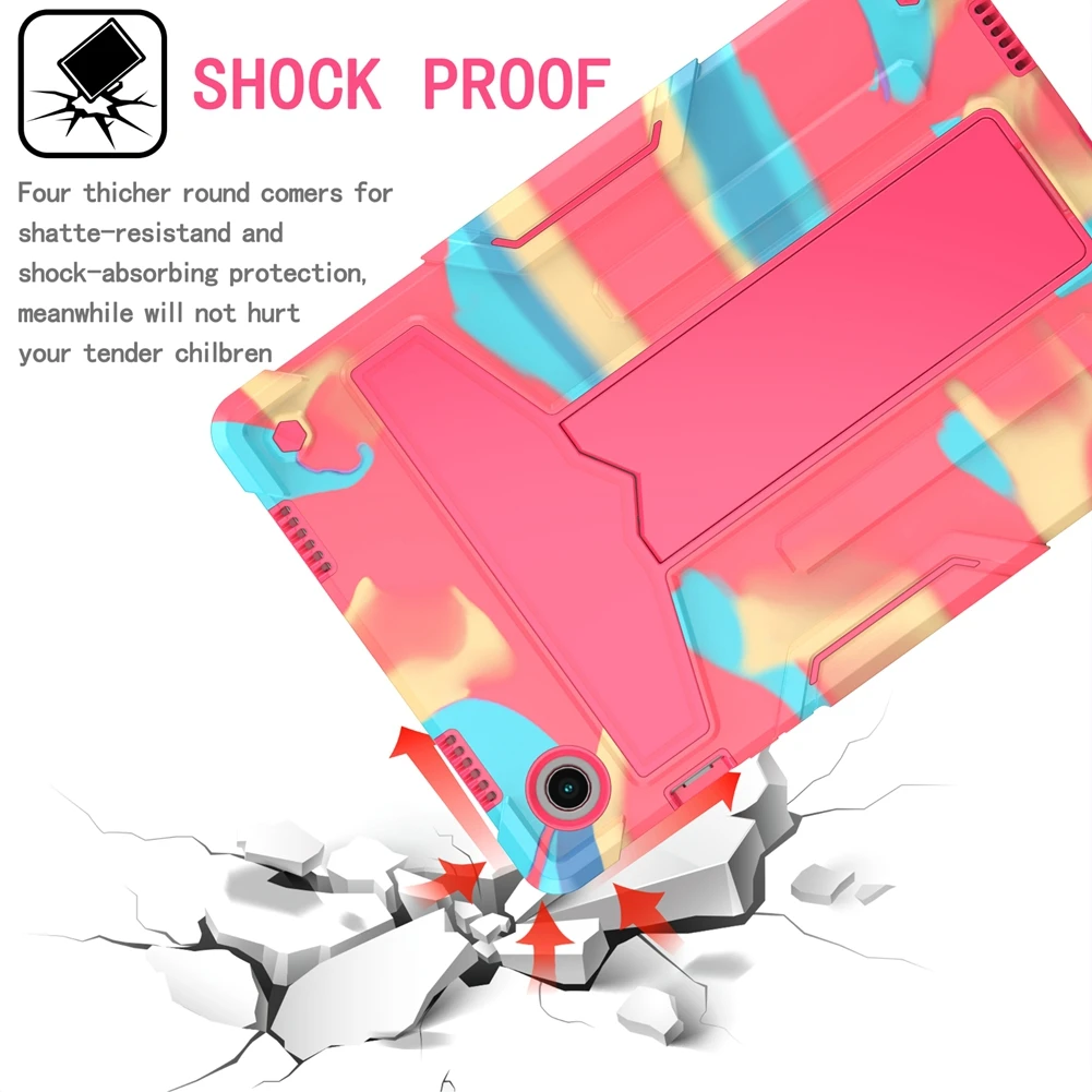 For Galaxy Tab A8 10.5 Inch 2021 Fundas Heavy ShockProof Stand Case for Samsung Galaxy Tab A8 2021 Case SM-X200 SM-X205 Cover