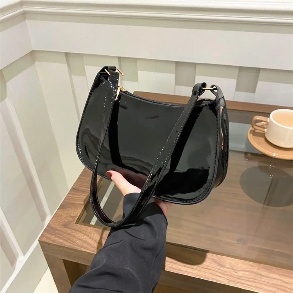 Casual Small Shoulder Bag For Women Fashion PU Leather Messenger Purse Minimalist Solid Color Daily Dating Handbag Simple