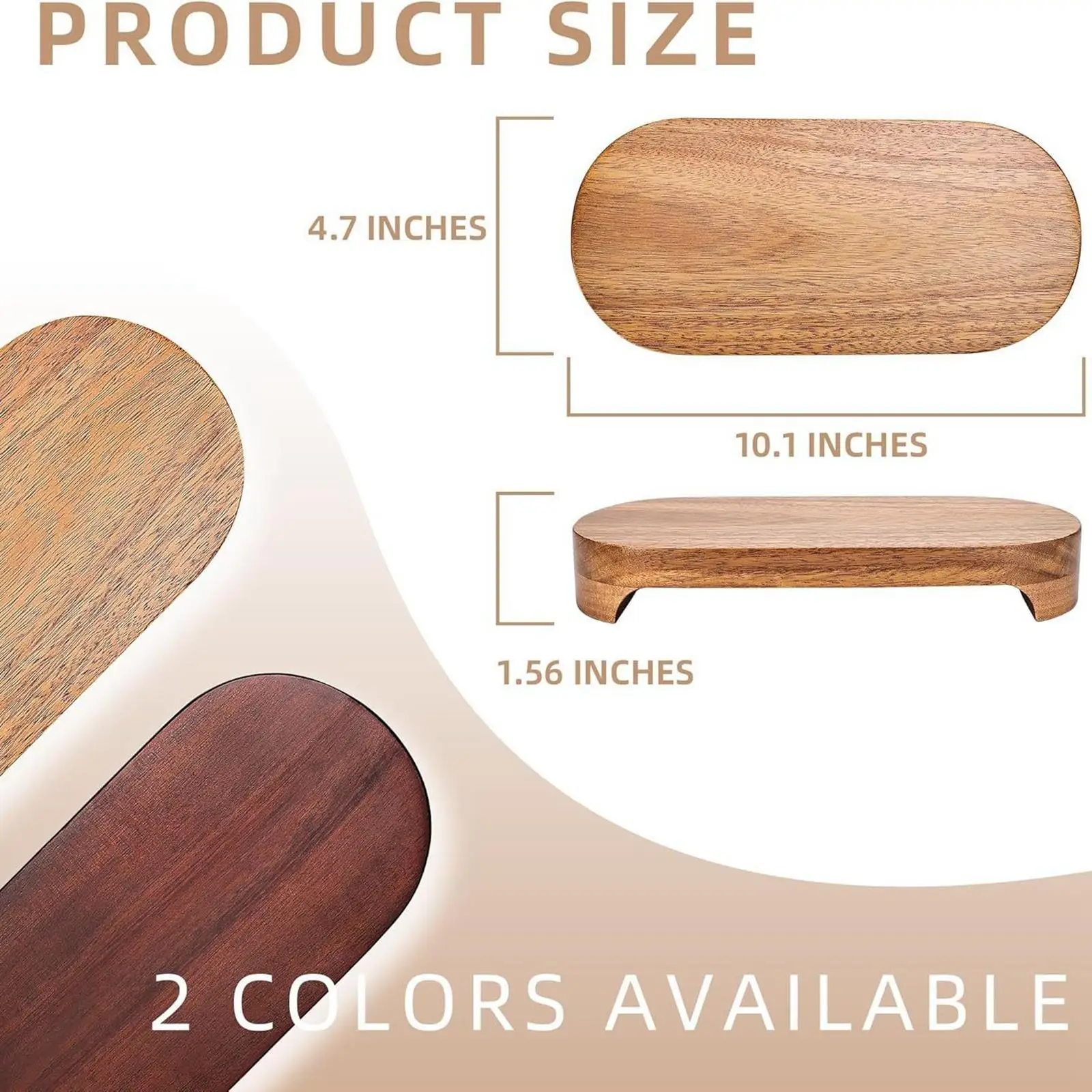 

Wooden Pedestal Stand Vanity Tray Wooden Riser, Soap Dispenser Stand Counter Table Decor for Coffee Table Home Clearance Party