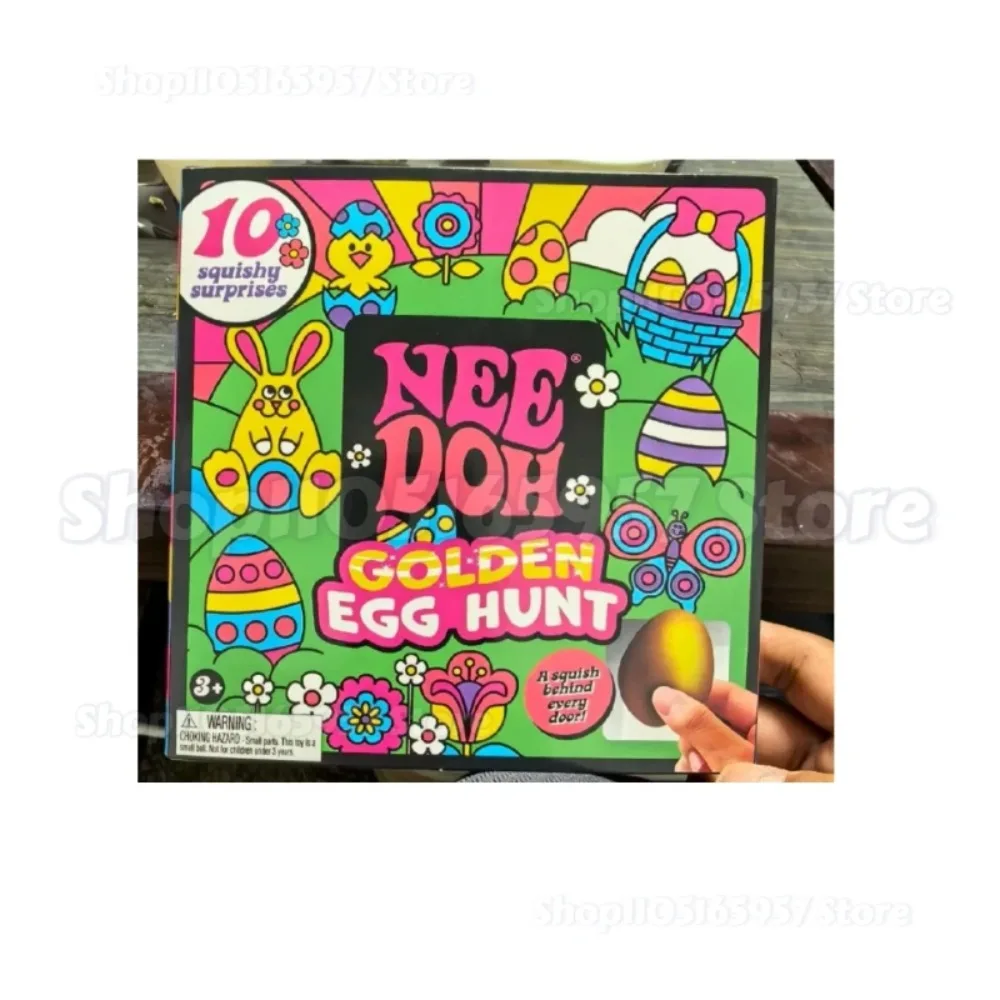 

Nee-doh Golden Egg Treasure Hunt Blind Box Needoh Fidget Toys Anti-stress Sensory Squeeze surprises Toy gifts For Kids Adults
