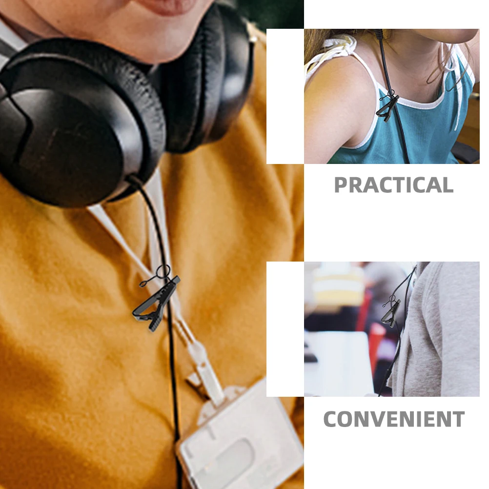 

5pcs Microphone Clips Durable 7.5mm Collar Lapel Holder Portable Video Recording Live Streaming Interview Accessories