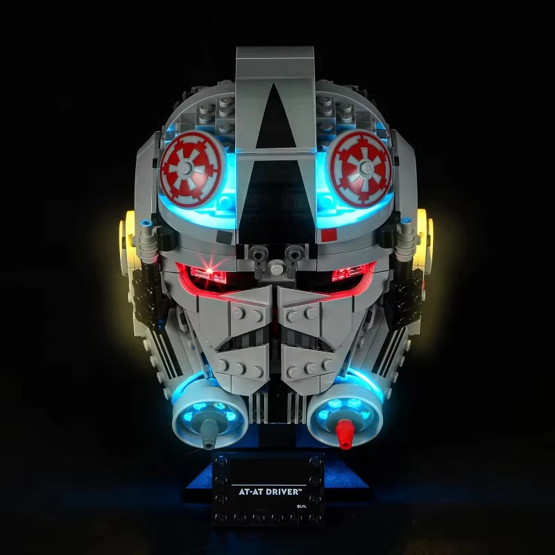 مجموعة إضاءة LED DIY لخوذة السائق LEGO 75429 AT-AT هدية لبروك البناء (ضوء LED فقط، بدون نموذج كتل)